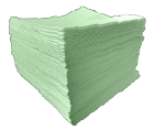 Paños industriales de color verde